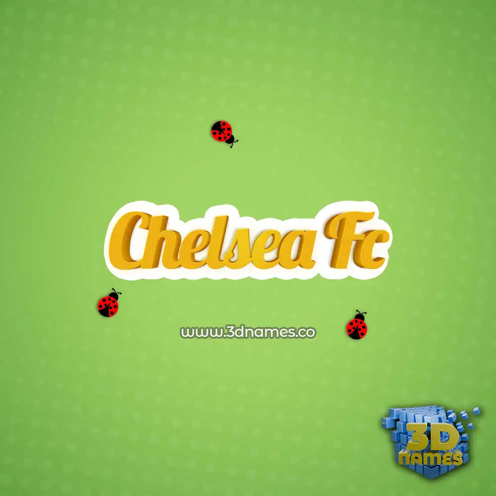 chelsea fc in Ladybugs style - 3D name wallpaper