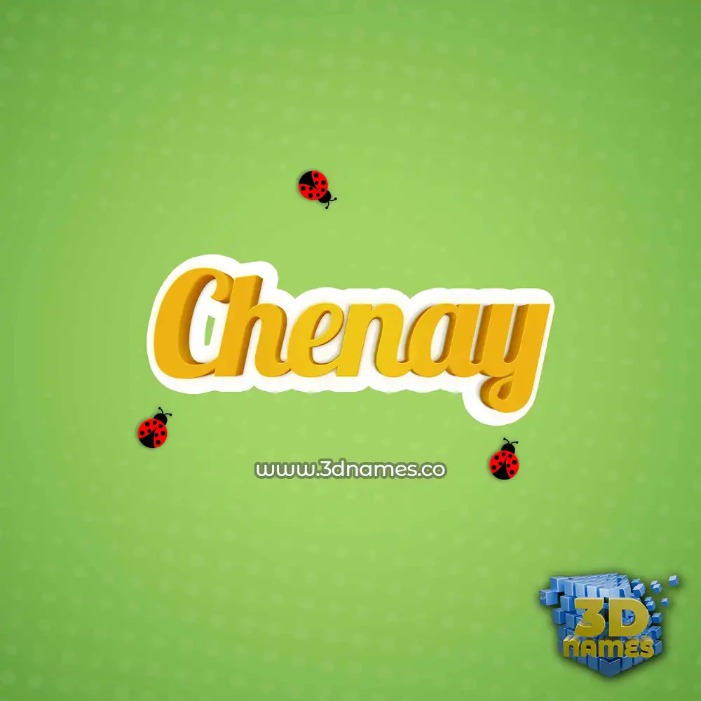 chenay in Ladybugs style - 3D name wallpaper