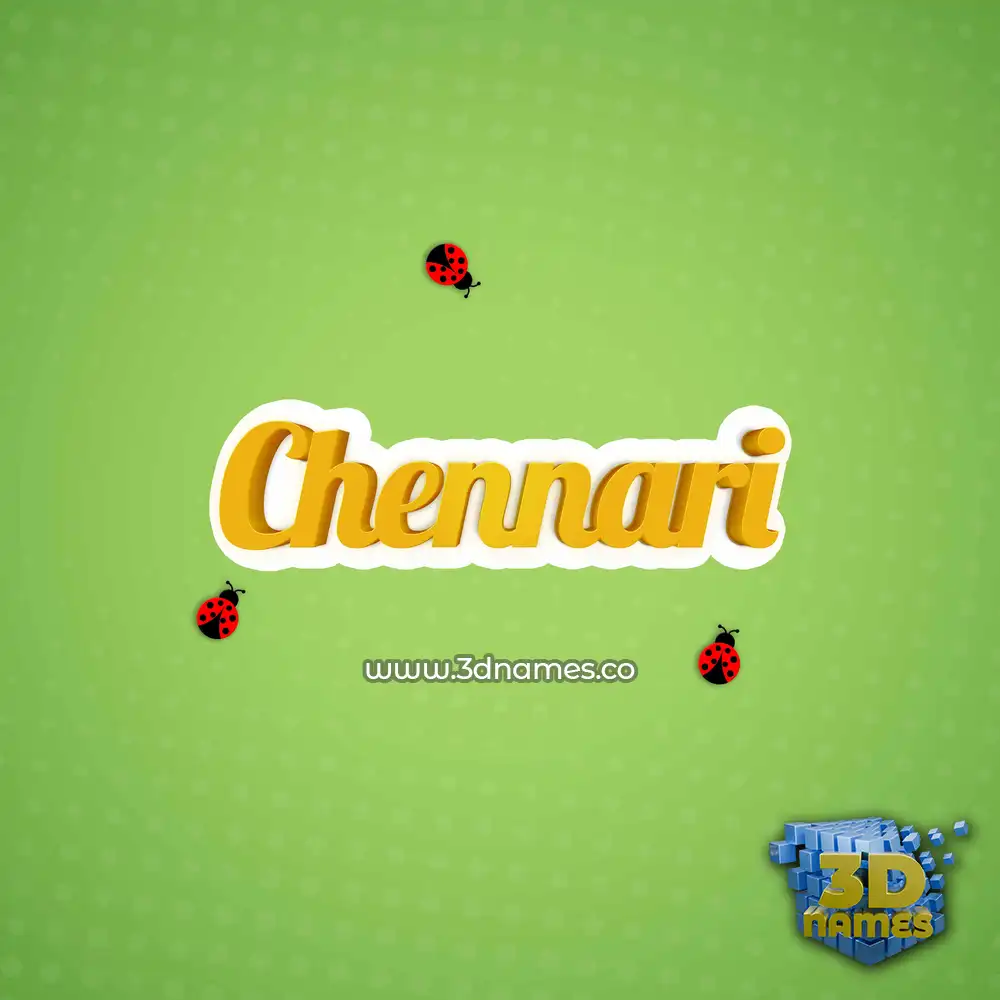 chennari in Ladybugs style - 3D name wallpaper