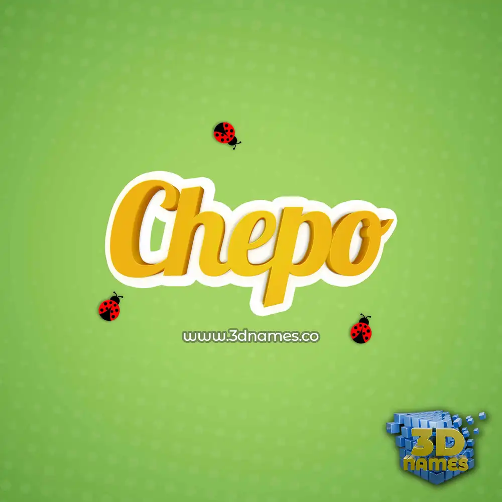 chepo in Ladybugs style - 3D name wallpaper