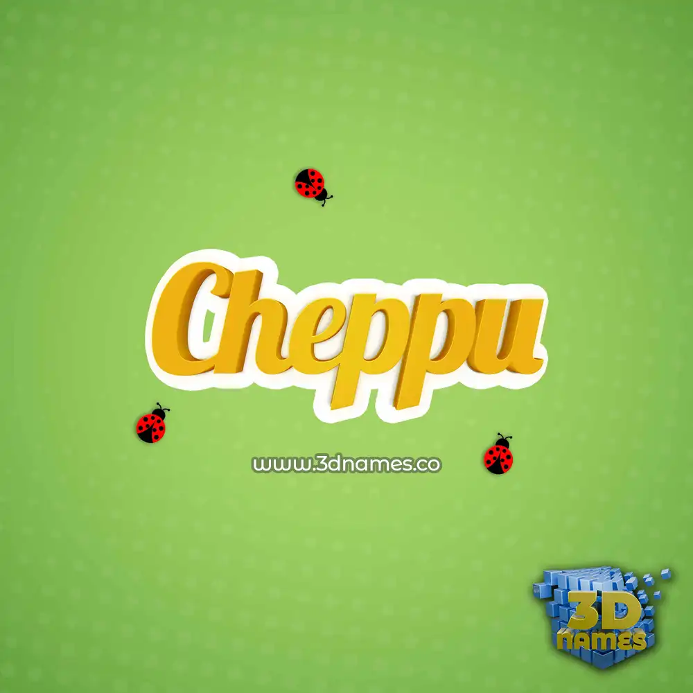 cheppu in Ladybugs style - 3D name wallpaper