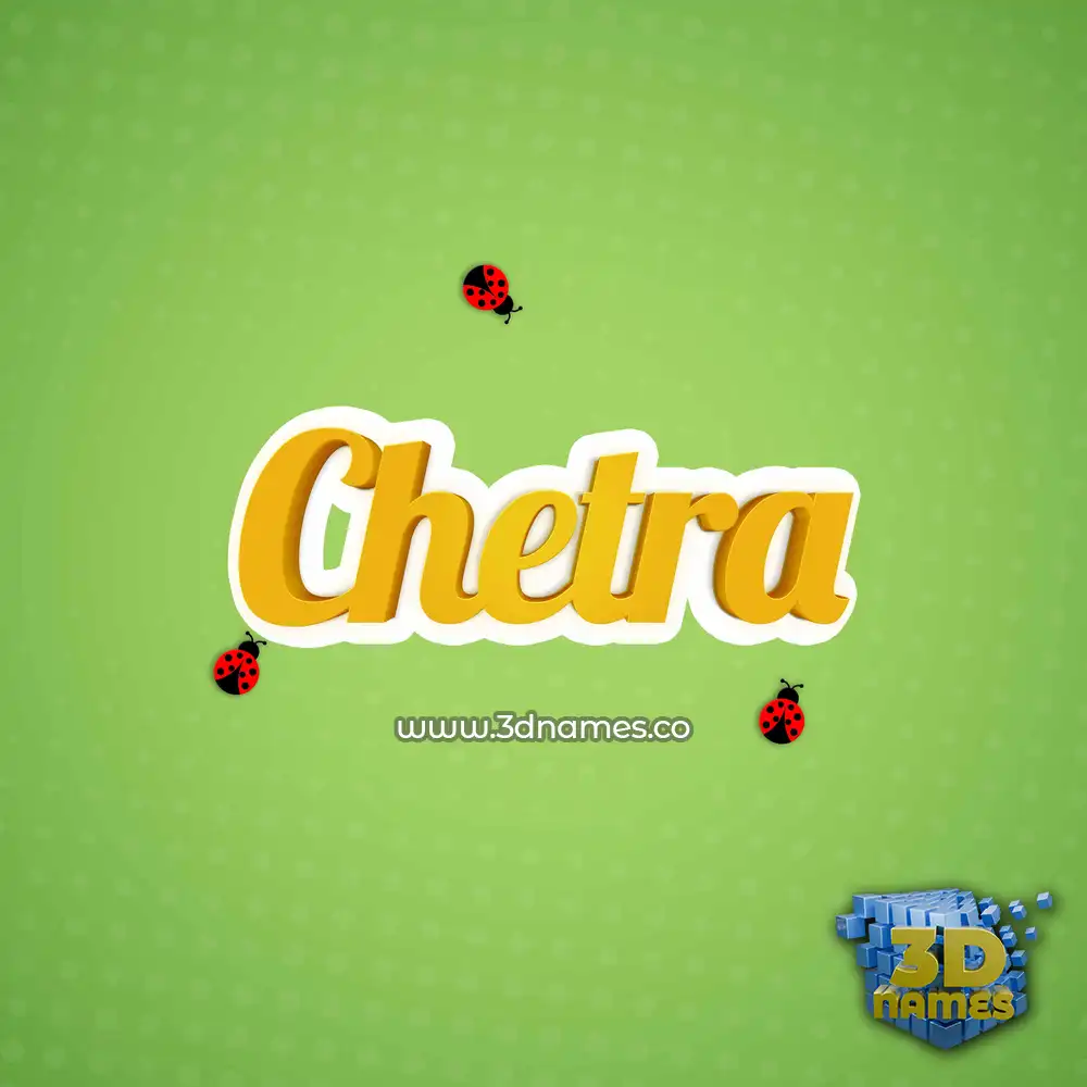 chetra in Ladybugs style - 3D name wallpaper