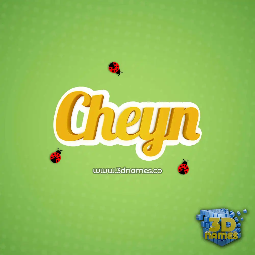 cheyn in Ladybugs style - 3D name wallpaper