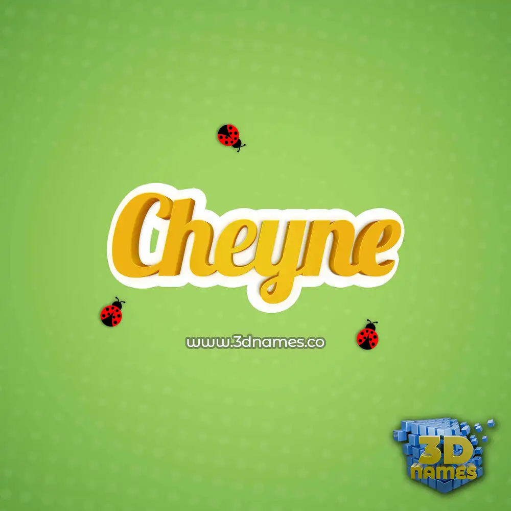 cheyne in Ladybugs style - 3D name wallpaper