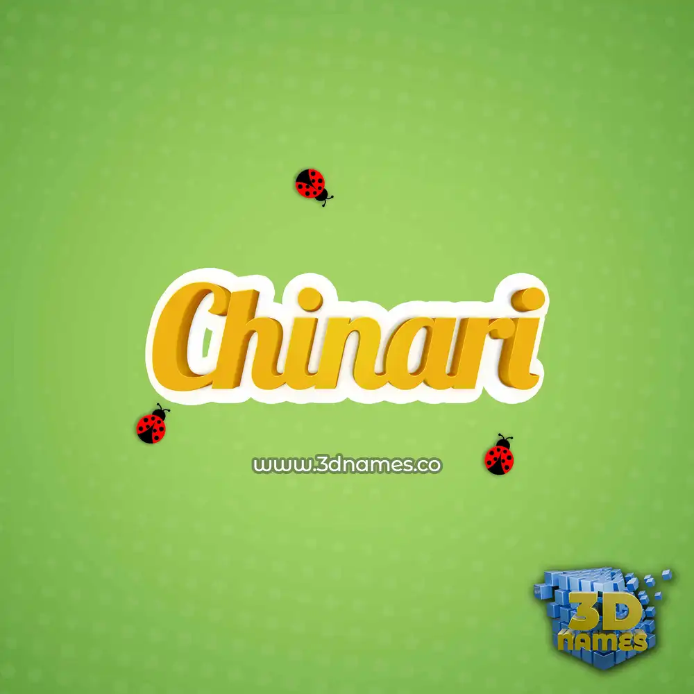 chinari in Ladybugs style - 3D name wallpaper