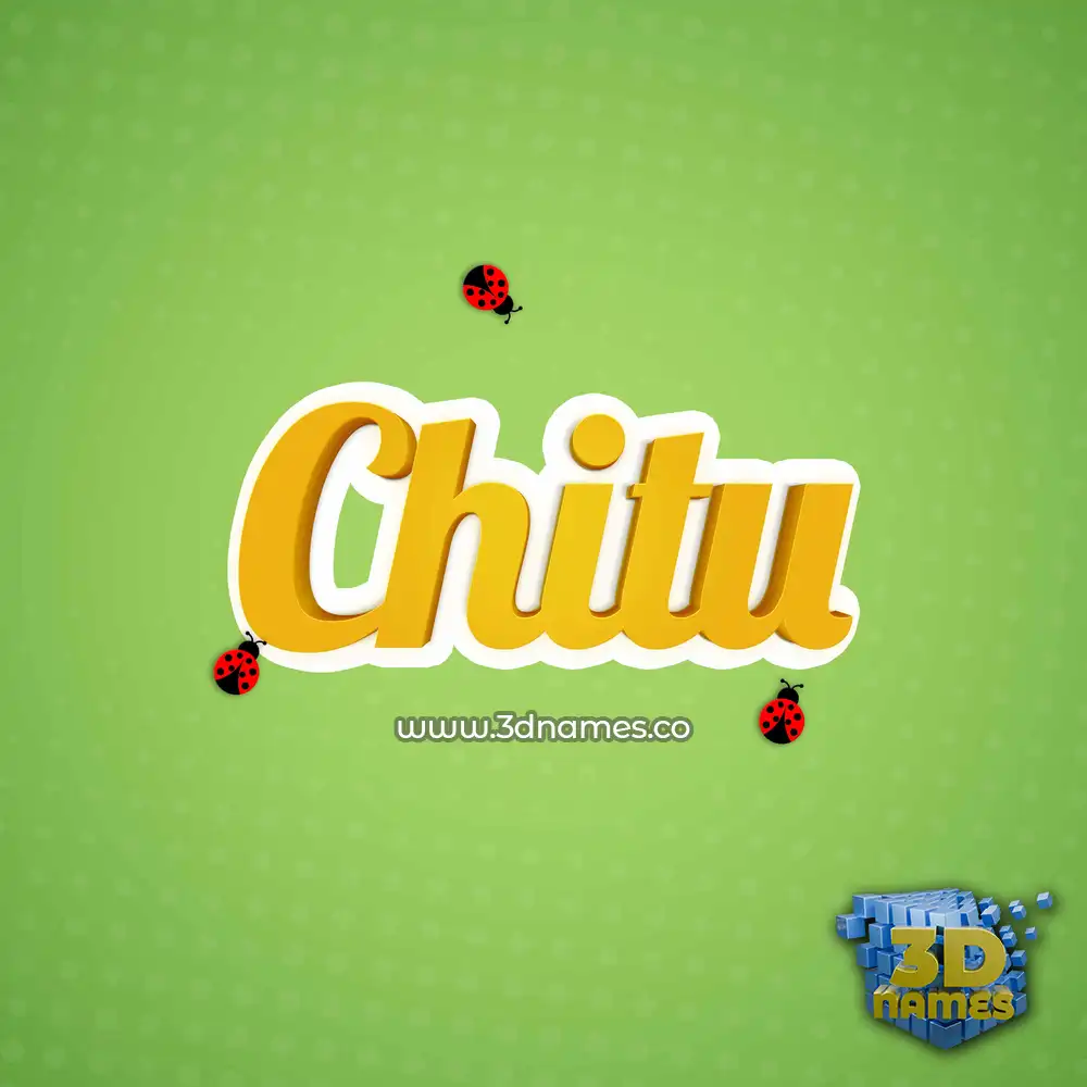 chitu in Ladybugs style - 3D name wallpaper