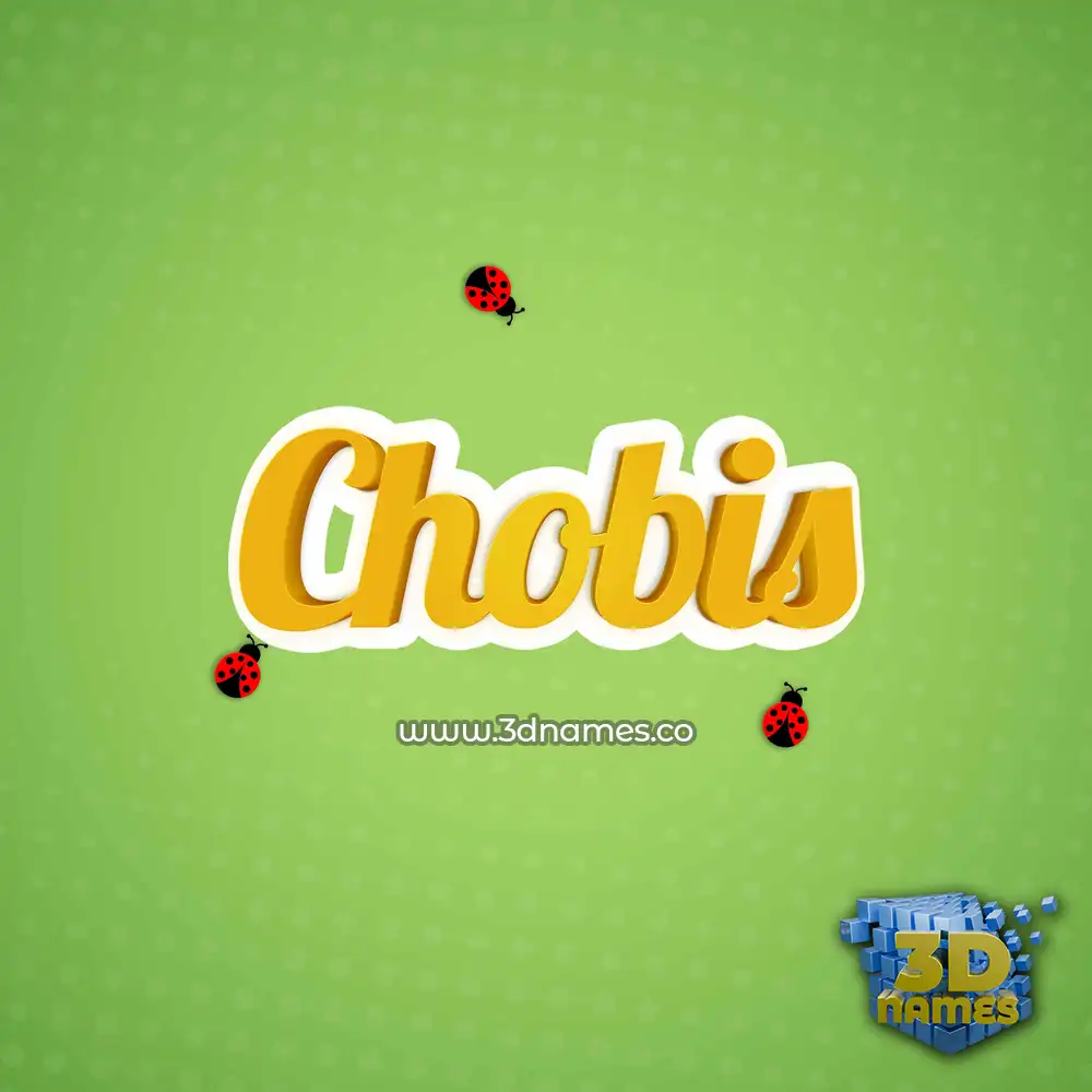chobis in Ladybugs style - 3D name wallpaper