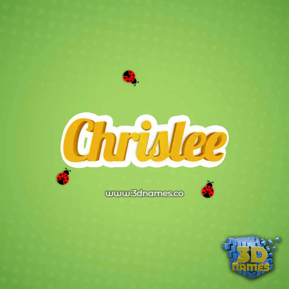 chrislee in Ladybugs style - 3D name wallpaper