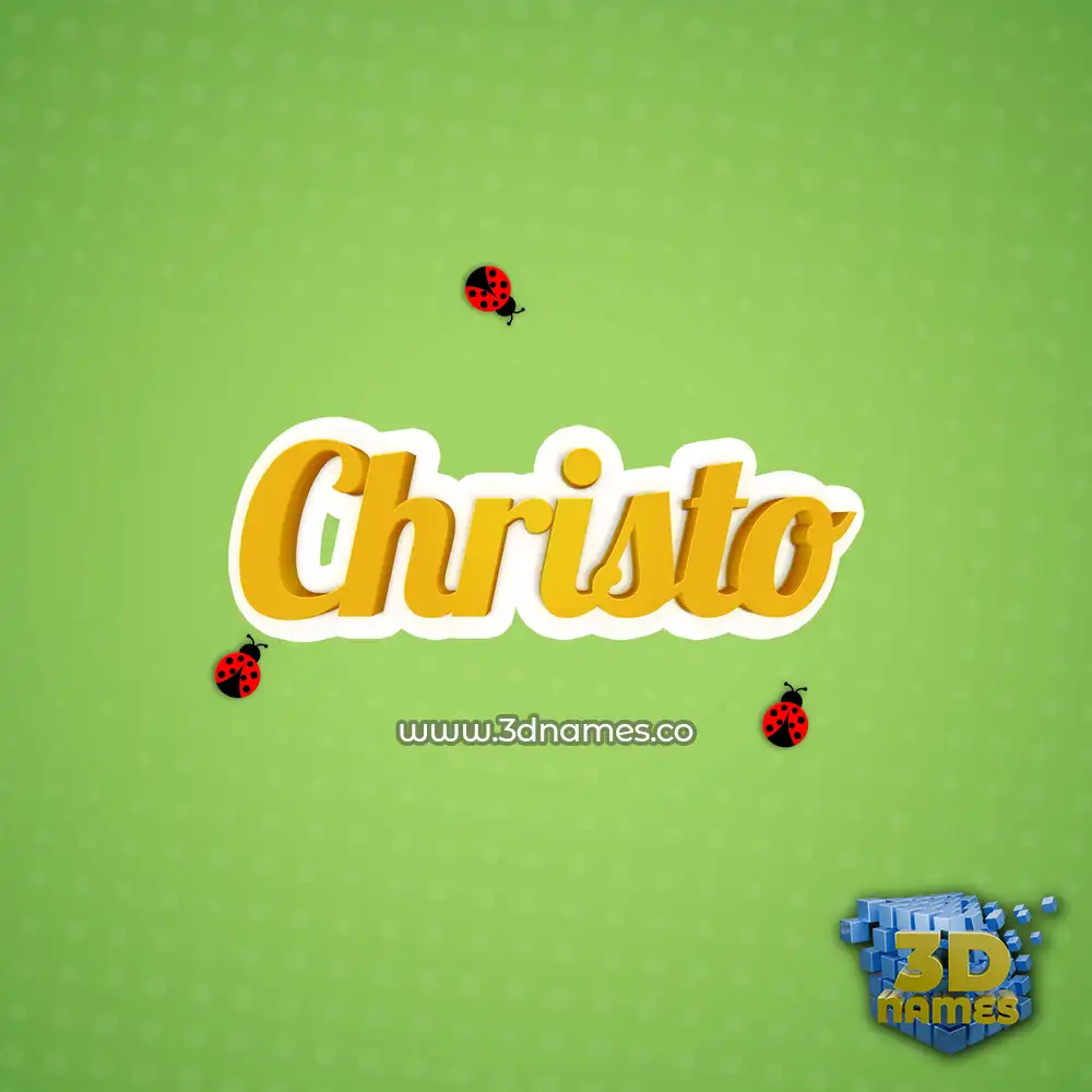 christo in Ladybugs style - 3D name wallpaper