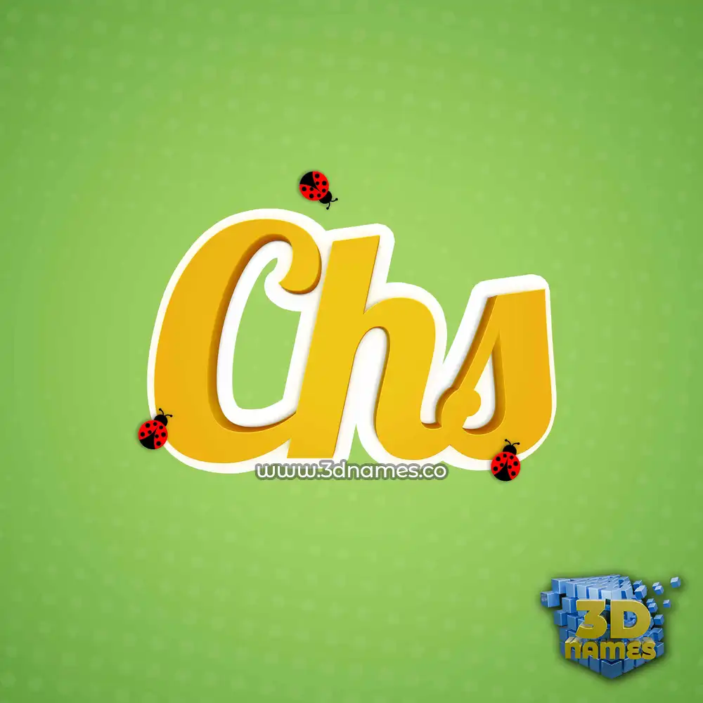 chs in Ladybugs style - 3D name wallpaper