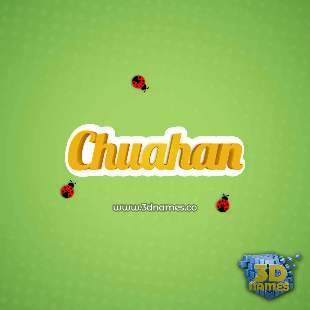 chuahan in Ladybugs style - 3D name wallpaper