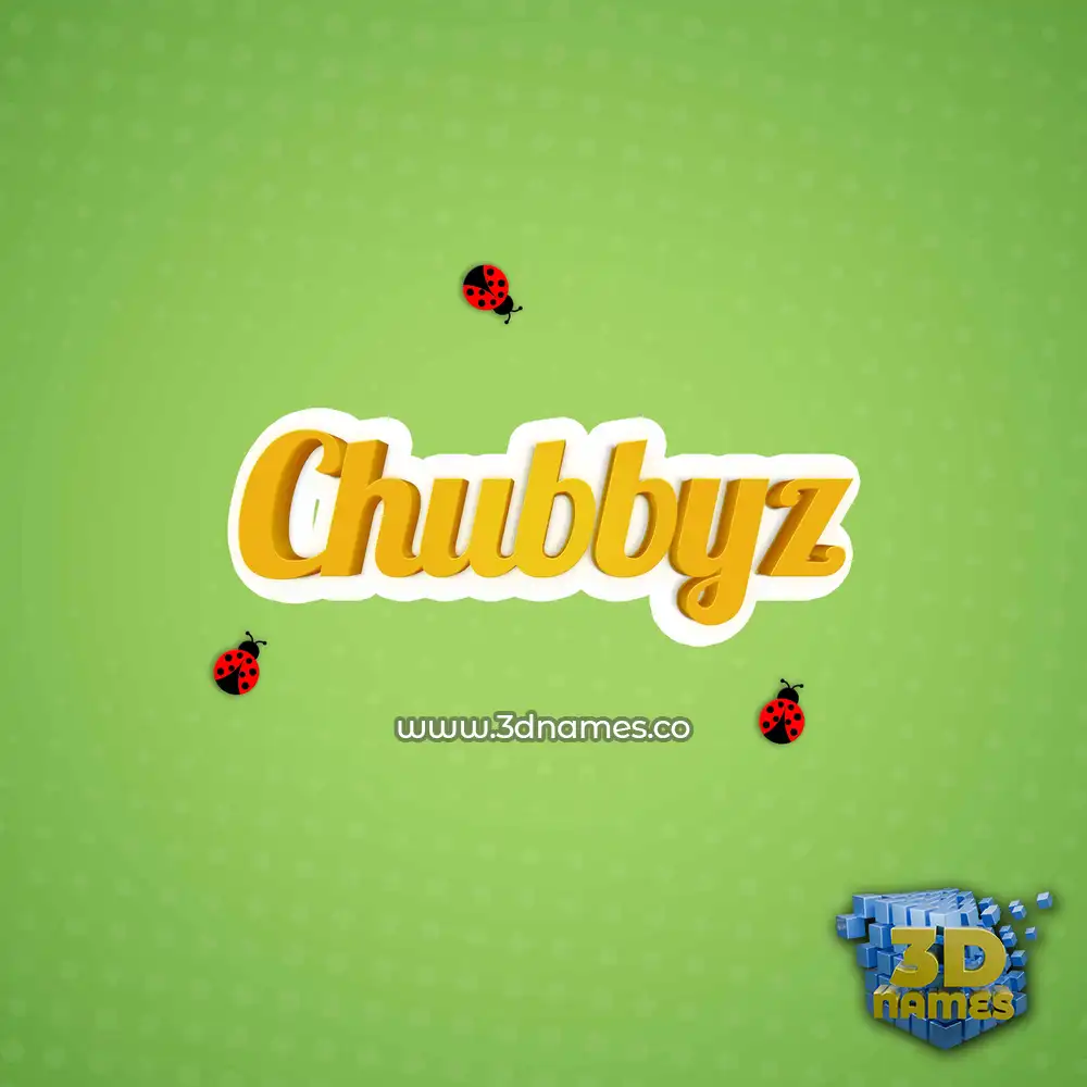 chubbyz in Ladybugs style - 3D name wallpaper