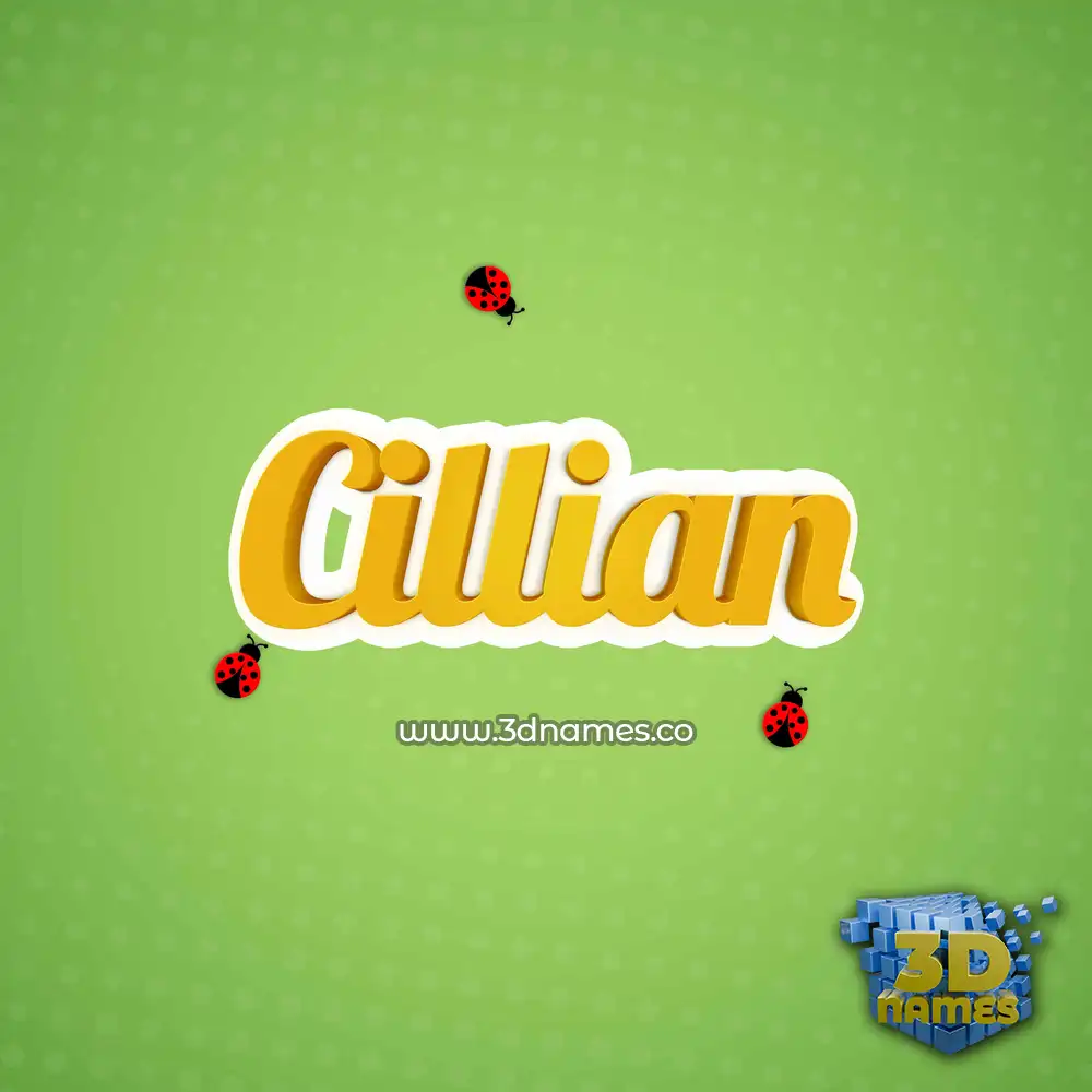 cillian in Ladybugs style - 3D name wallpaper