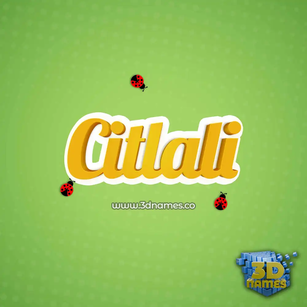 citlali in Ladybugs style - 3D name wallpaper