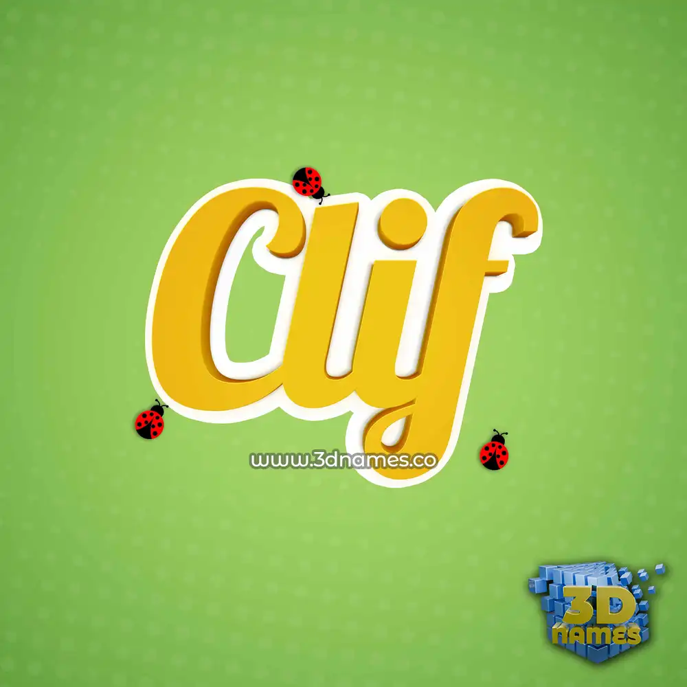 clif in Ladybugs style - 3D name wallpaper