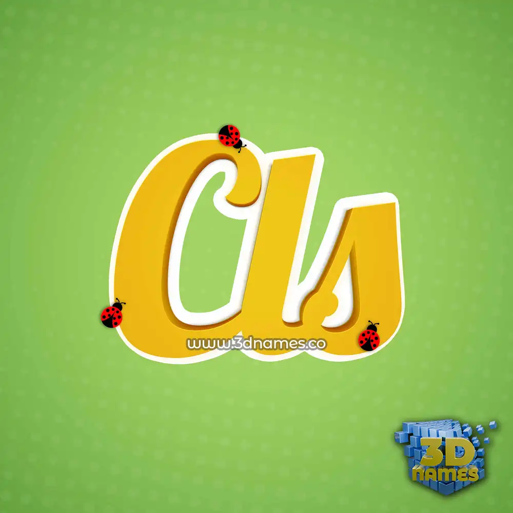 cls in Ladybugs style - 3D name wallpaper