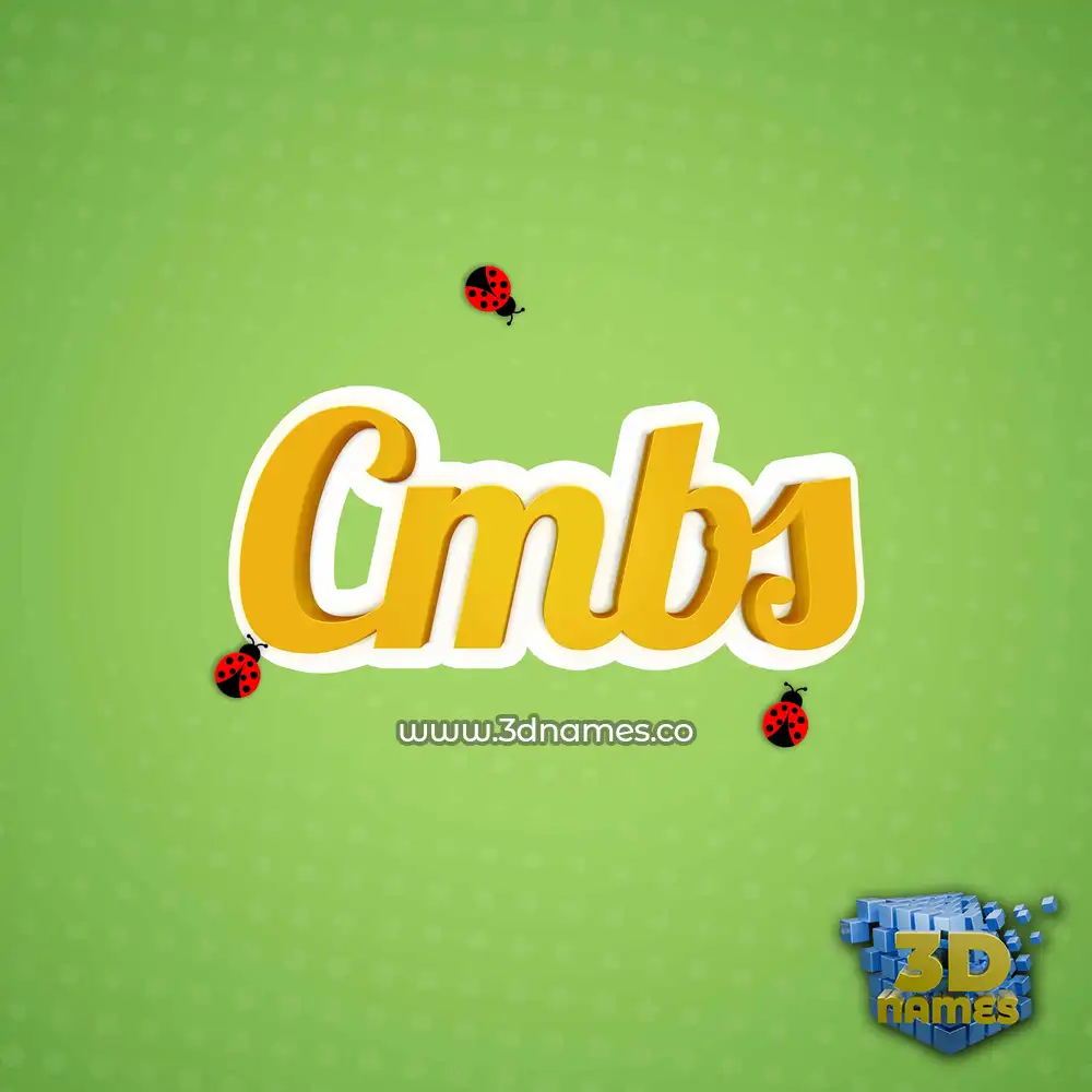 cmbs in Ladybugs style - 3D name wallpaper