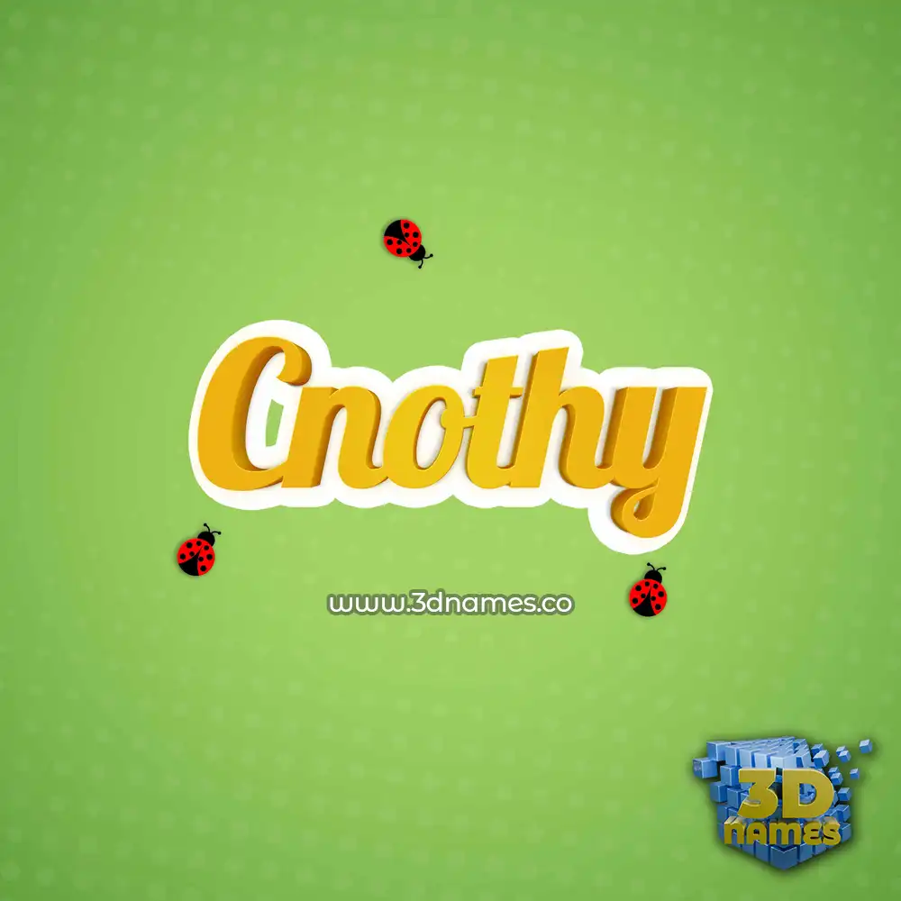 cnothy in Ladybugs style - 3D name wallpaper