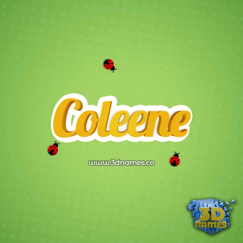 coleene in Ladybugs style - 3D name wallpaper