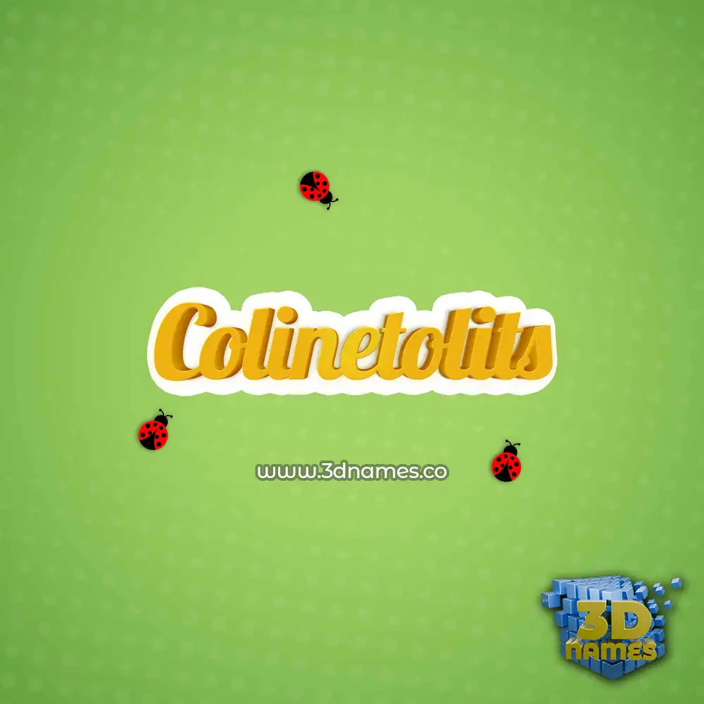 colinetolits in Ladybugs style - 3D name wallpaper
