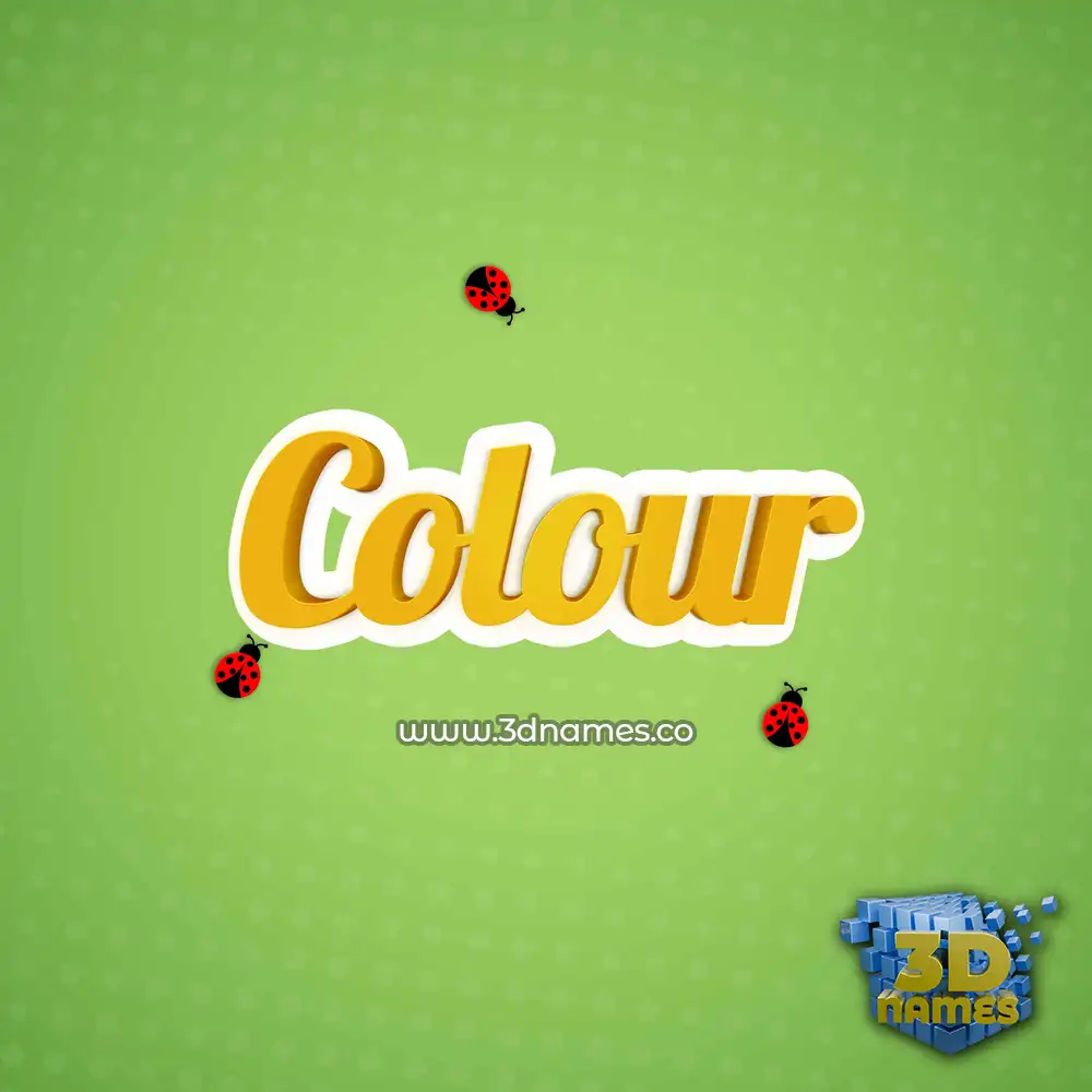 colour in Ladybugs style - 3D name wallpaper