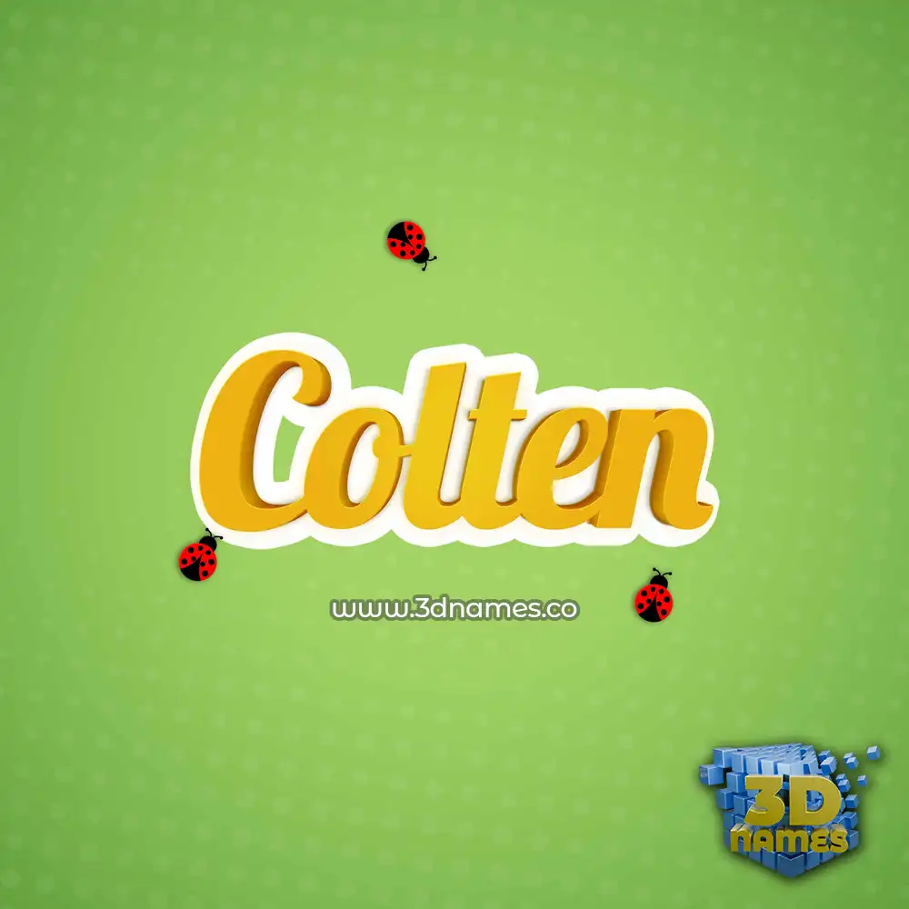 colten in Ladybugs style - 3D name wallpaper
