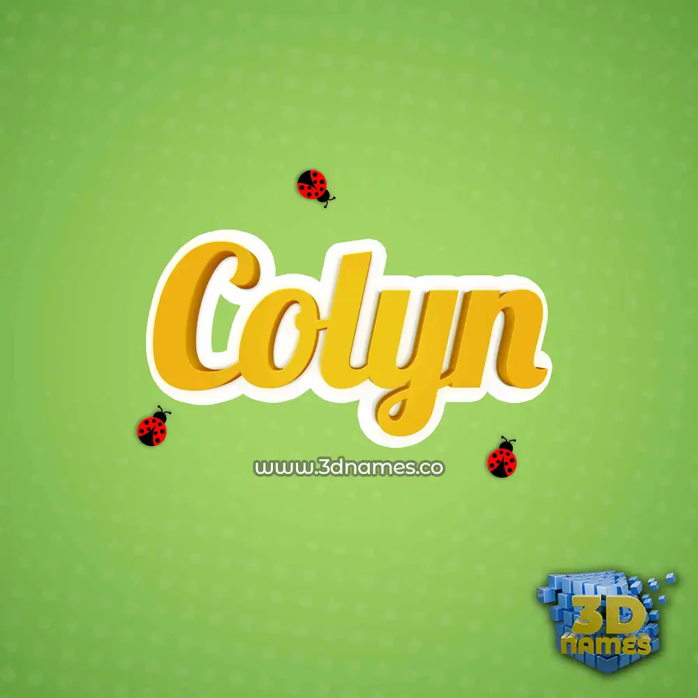 colyn in Ladybugs style - 3D name wallpaper