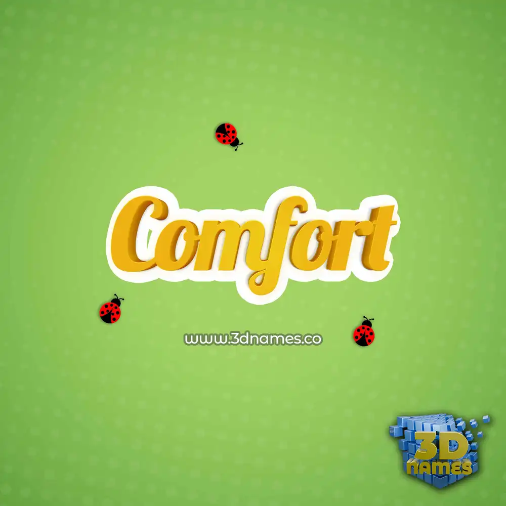 comfort in Ladybugs style - 3D name wallpaper
