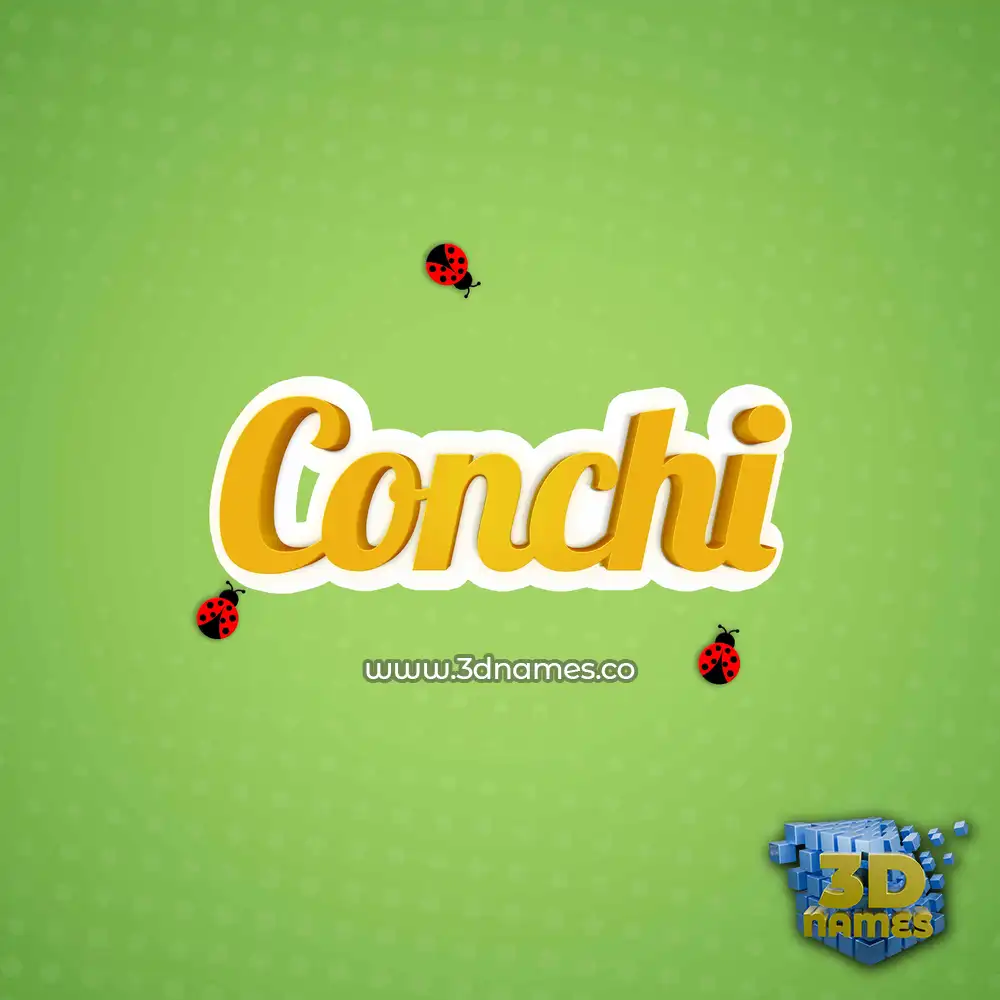conchi in Ladybugs style - 3D name wallpaper