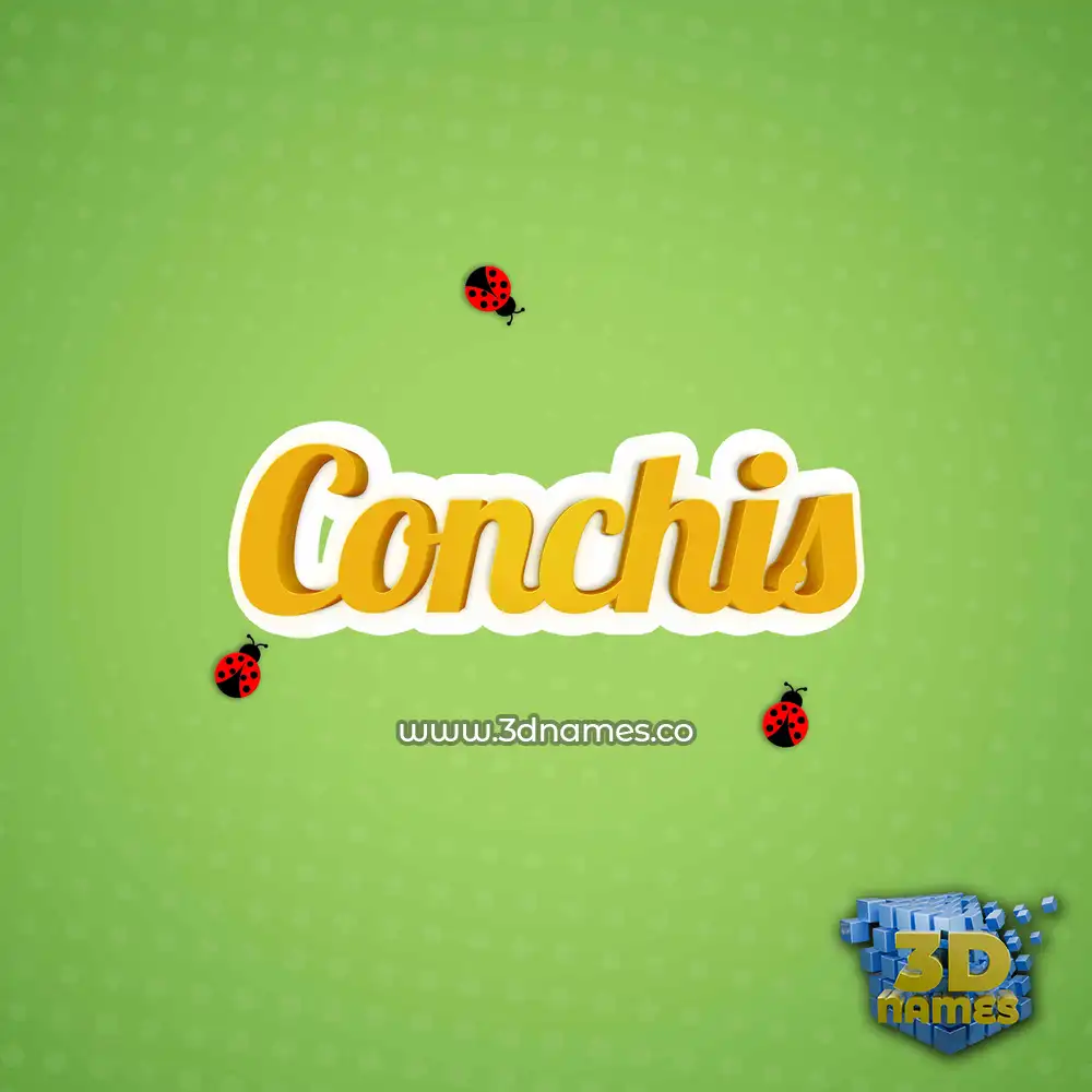 conchis in Ladybugs style - 3D name wallpaper