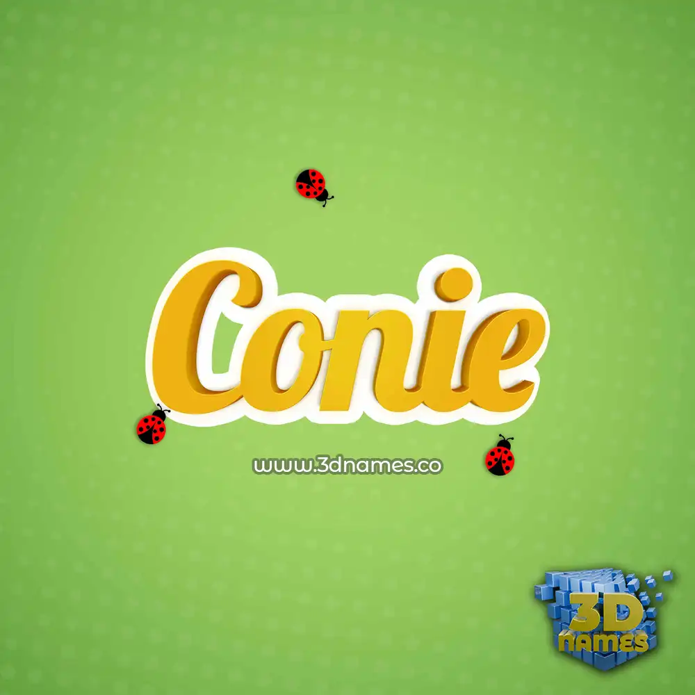 conie in Ladybugs style - 3D name wallpaper