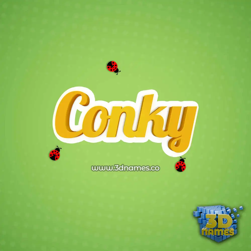 conky in Ladybugs style - 3D name wallpaper