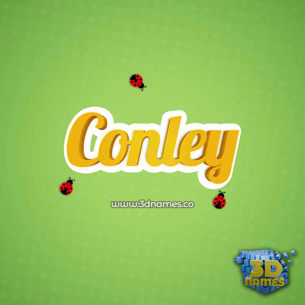 conley in Ladybugs style - 3D name wallpaper