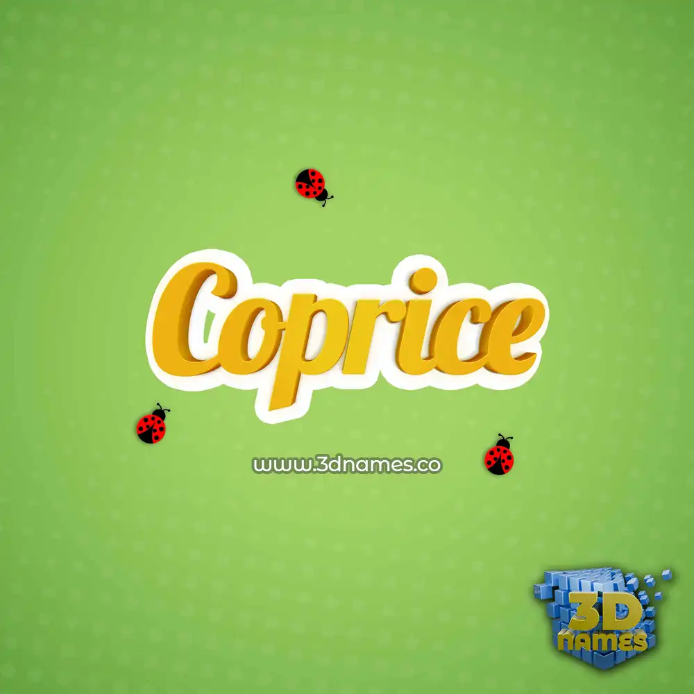 coprice in Ladybugs style - 3D name wallpaper
