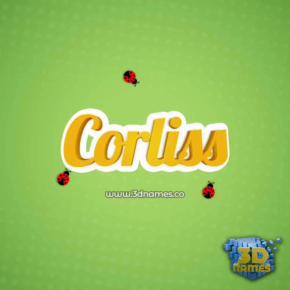 corliss in Ladybugs style - 3D name wallpaper