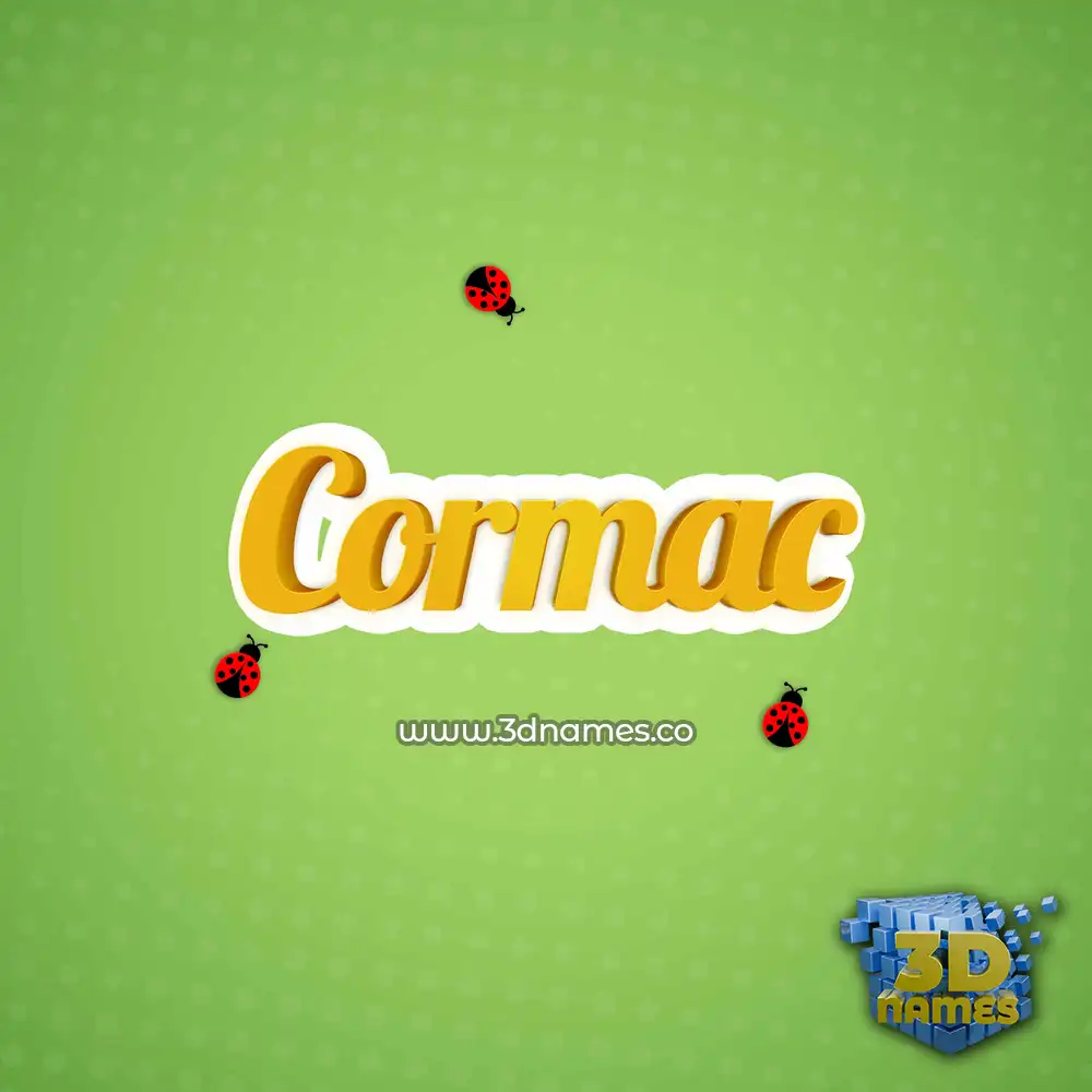 cormac in Ladybugs style - 3D name wallpaper