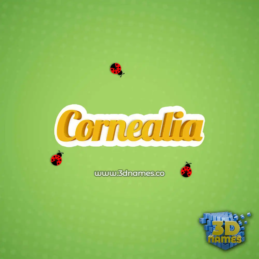 cornealia in Ladybugs style - 3D name wallpaper