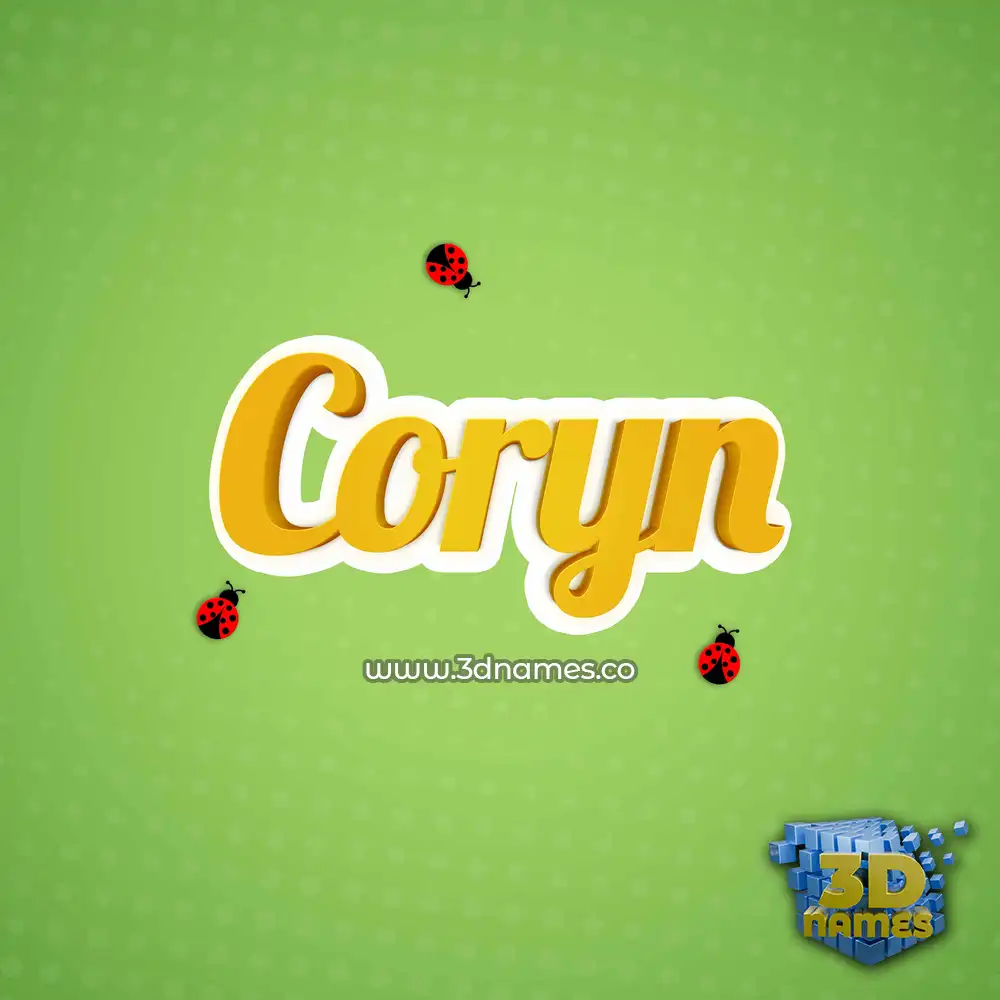 coryn in Ladybugs style - 3D name wallpaper