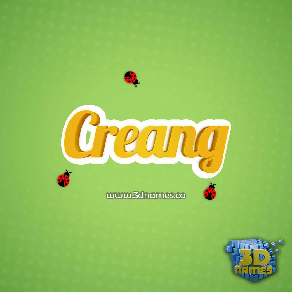 creang in Ladybugs style - 3D name wallpaper