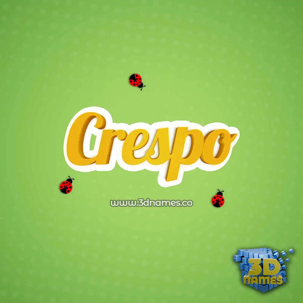 crespo in Ladybugs style - 3D name wallpaper