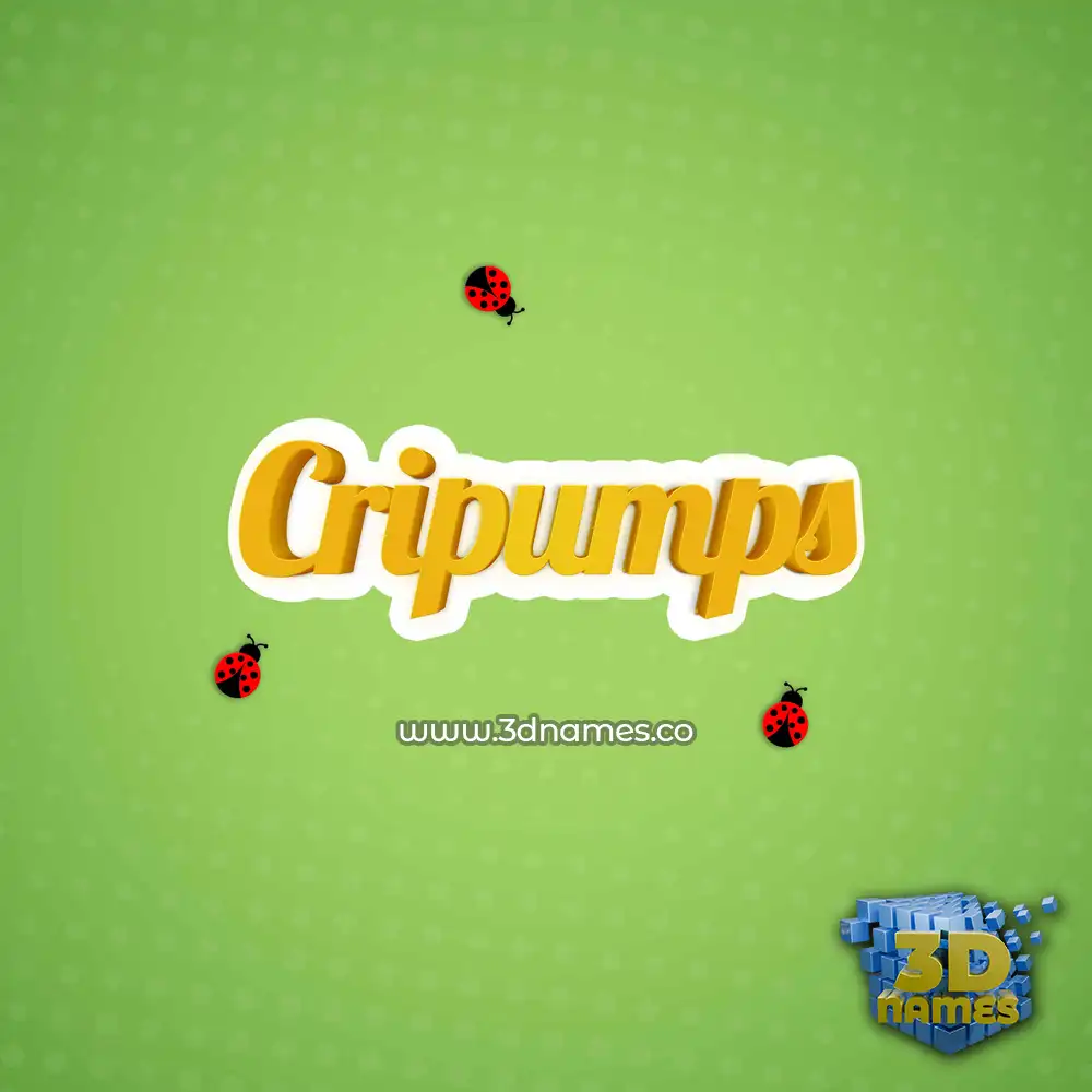cripumps in Ladybugs style - 3D name wallpaper