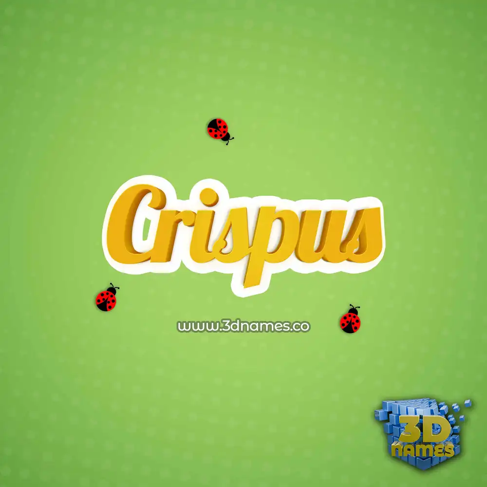 crispus in Ladybugs style - 3D name wallpaper