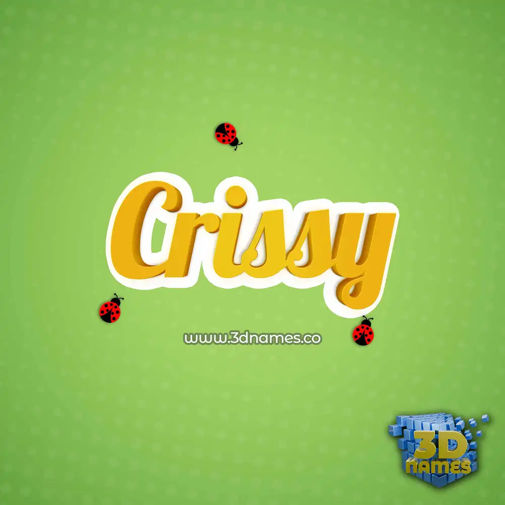 crissy in Ladybugs style - 3D name wallpaper