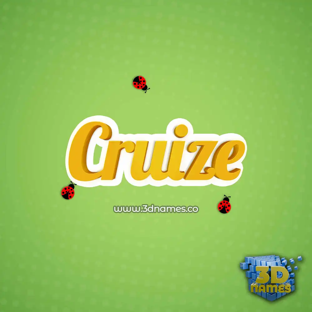 cruize in Ladybugs style - 3D name wallpaper