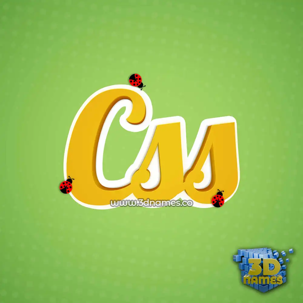 css in Ladybugs style - 3D name wallpaper