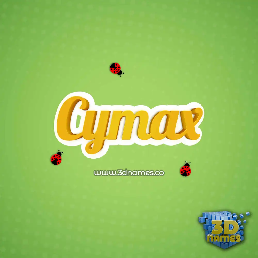cymax in Ladybugs style - 3D name wallpaper