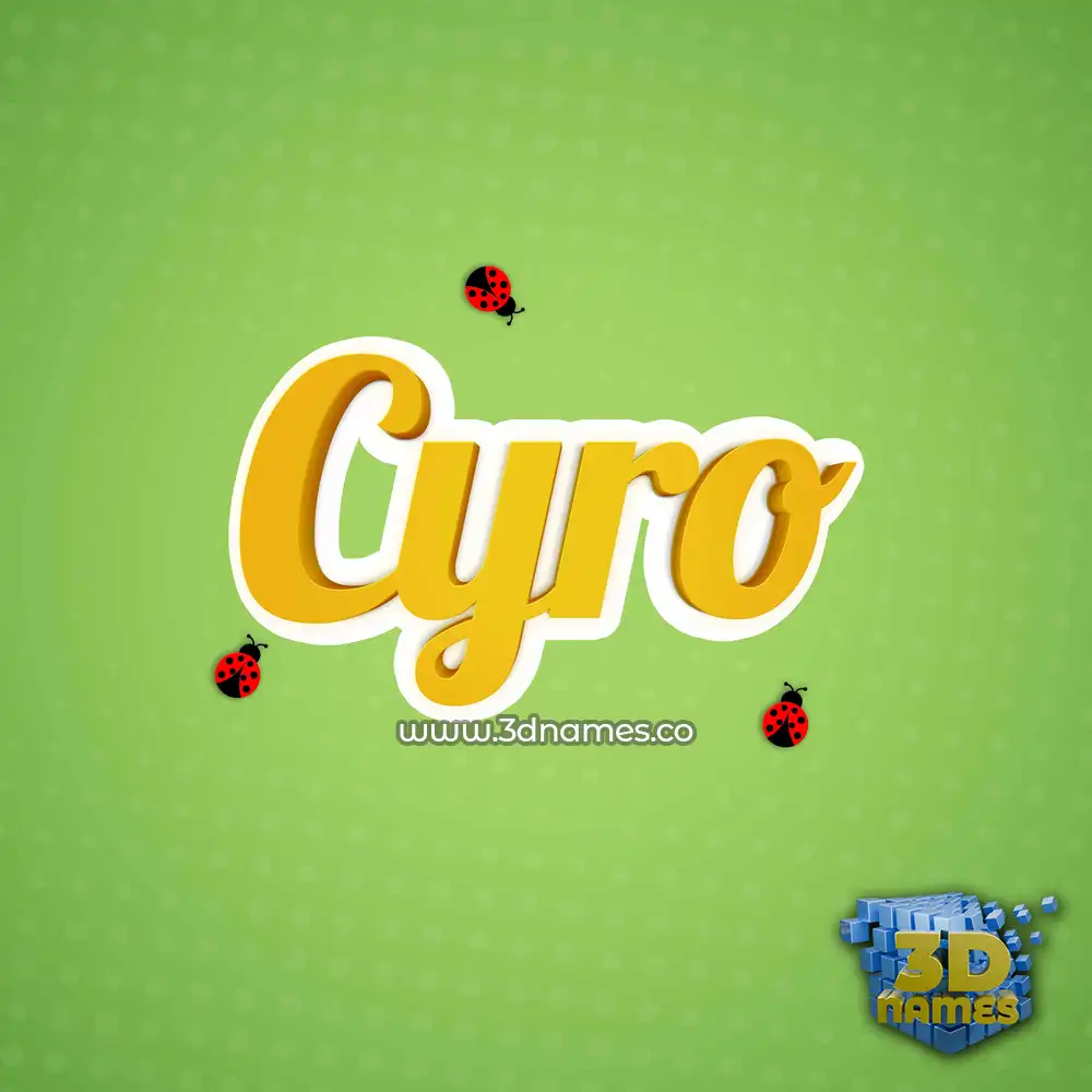 cyro in Ladybugs style - 3D name wallpaper