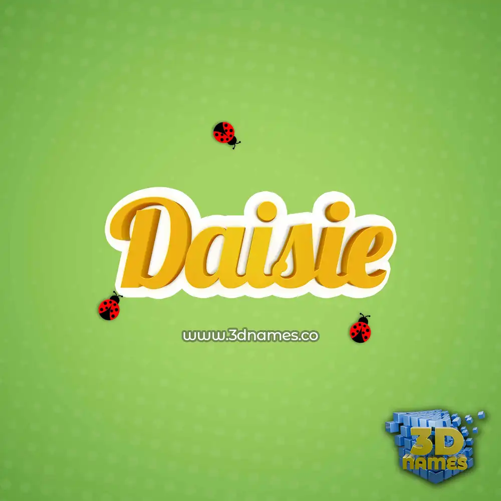 daisie in Ladybugs style - 3D name wallpaper