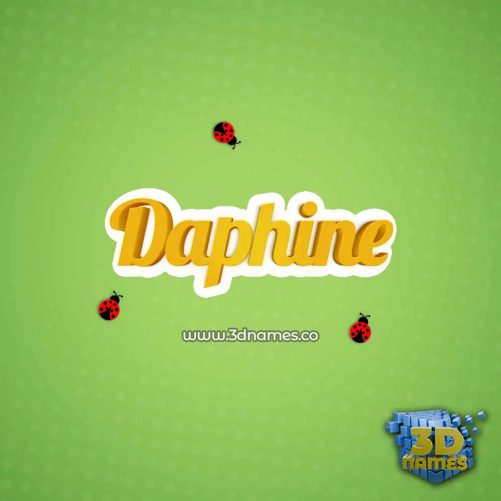 daphine in Ladybugs style - 3D name wallpaper
