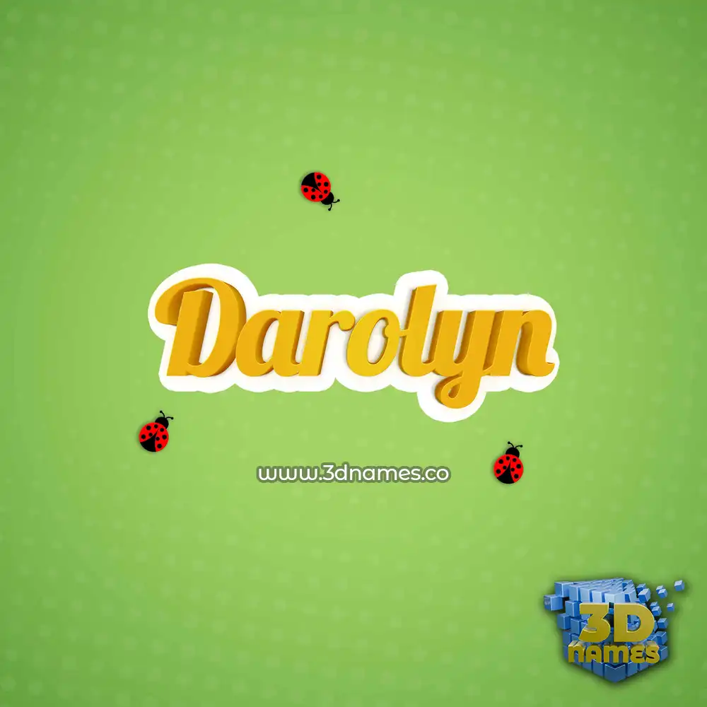 darolyn in Ladybugs style - 3D name wallpaper